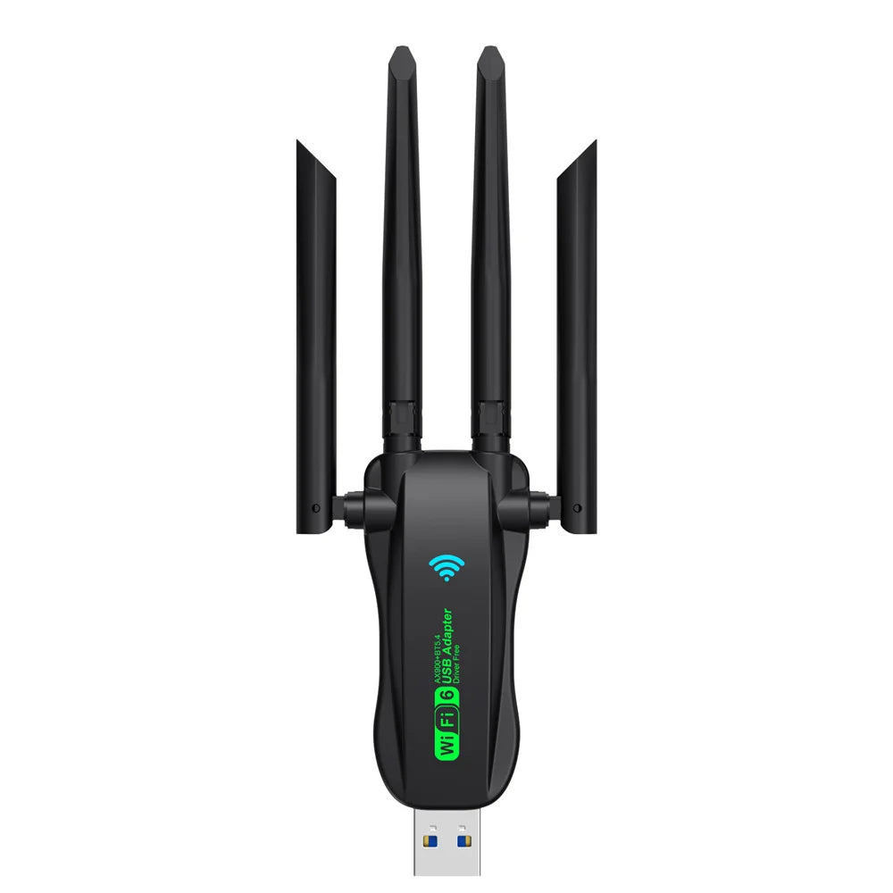 AX900 WiFi USB Adapter WiFi6 Bluetooth 5.4 Dual Band 2.4G+5.8Ghz 4 Antenna Dongle USB Wireless Card Receiver for PC/Laptop