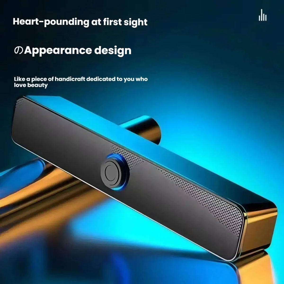 PC Soundbar Wired and Wireless Bluetooth Speaker USB Powered Soundbar for TV Pc Laptop Gaming Home Theater Surround Audio System