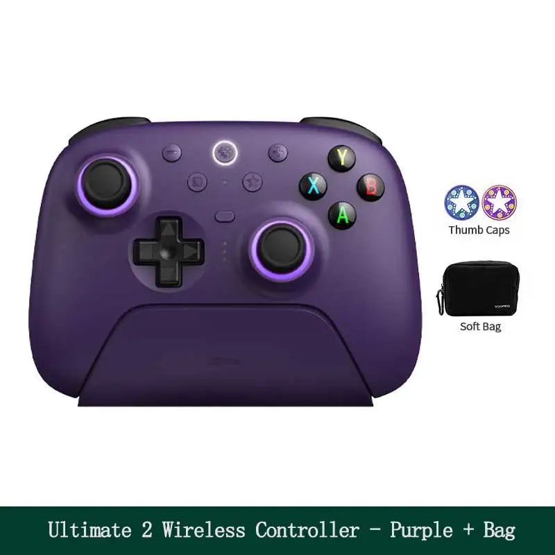 8BitDo Ultimate 2 Wireless 2.4G Gaming Controller with Charging Dock, TMR Joystick Bluetooth Gamepad for PC, Windows ,Android