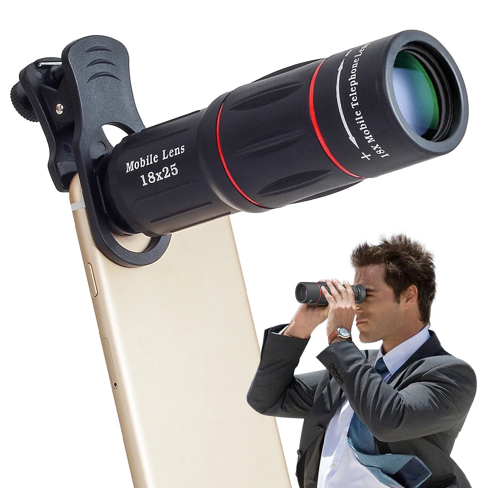 APEXEL Telescope Telephoto Lens 18X Zoom Lens with Tripod Monocular Mobile Phone Camera Lens for Smartphones Lente Para Celular