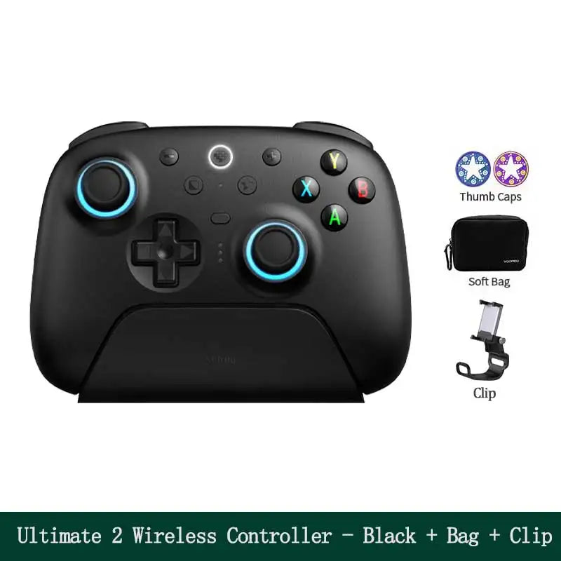 8BitDo Ultimate 2 Wireless 2.4G Gaming Controller with Charging Dock, TMR Joystick Bluetooth Gamepad for PC, Windows ,Android