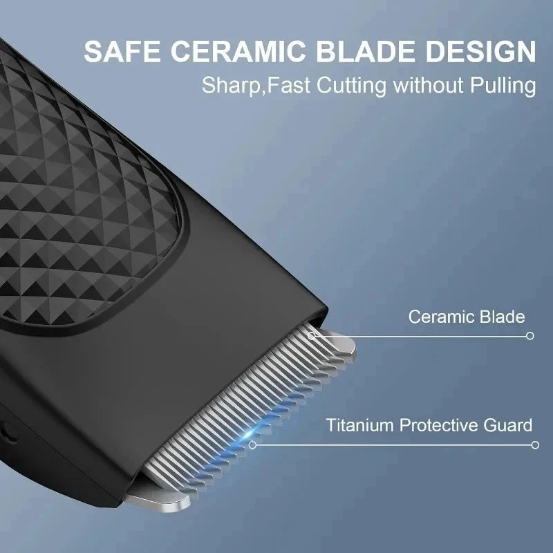 Men's Electric Groin Hair Trimmer Pubic Hair Removal Intimate Areas Body Grooming Clipper Epilator Rechargeable Shaver Razor