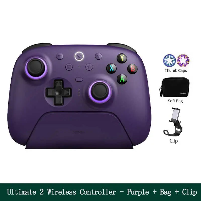 8BitDo Ultimate 2 Wireless 2.4G Gaming Controller with Charging Dock, TMR Joystick Bluetooth Gamepad for PC, Windows ,Android